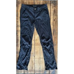 Prana Halle Hiking Pants Womens 2 Regular Black Roll Up Capri Stretch Zion Pant